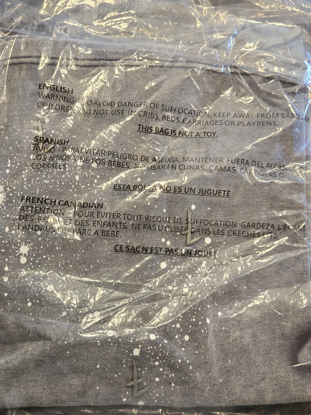 Exclusive BTS Arirang NYC Pop-Up Gray Paint-Splash Crewneck Tank - Picture 6 of 7